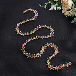 1 ярд железных стеклянных цепочек со стразами&nbsp;FIND-AR0006-66