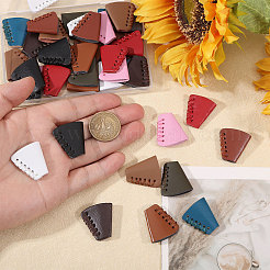 40 шт. двухцветные кожаные наконечники для шнура&nbsp;FIND-CA0011-38