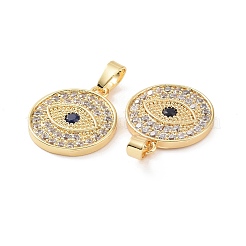 Colgante micropavé cubic zirconia de latón&nbsp;KK-E068-VC461