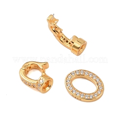 925 серебряная застежка с микропаве из прозрачного кубического циркония&nbsp;STER-P060-45G