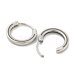 Orecchini a cerchio in acciaio chirurgico inossidabile 316&nbsp;EJEW-D096-11E-AS