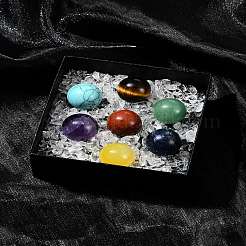 Лечебные круглые украшения из натуральных и синтетических драгоценных камней&nbsp;AJEW-FS0001-13B