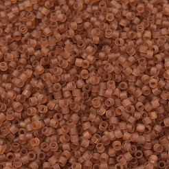 MIYUKIデリカビーズ  シリンダー  日本製シードビーズ  11/0  （db1261)マット透明マリーゴールド  1.3x1.6mm  穴：0.8mm  約2000PCS /ボトル  10 G /ボトル&nbsp;SEED-JP0008-DB1261