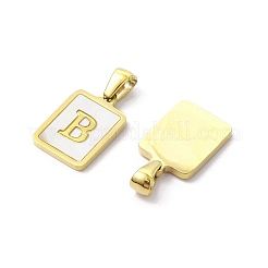 Ionenplattierung (IP) 304 Edelstahl Pavé Muschel Anhänger&nbsp;STAS-G327-01G-B
