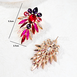 Серьги-гвоздики из сплава с микропаве из настоящего 18-каратного циркония&nbsp;IN6700-3