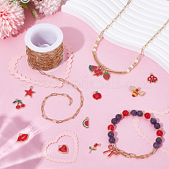 Набор для самостоятельного изготовления ожерелий из сплава и эмали смешанных форм&nbsp;DIY-PH0031-32