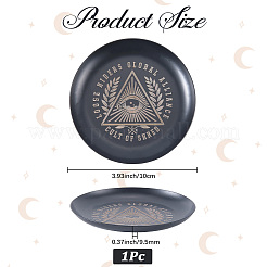 Piatto per altare wiccan in acciaio inossidabile 430&nbsp;AJEW-WH20070-290A-02