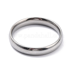イオンプレーティング（IP）304ステンレススチール製シンプルプレーンバンド指輪女性用  ミックスカラー  usサイズ10 3/4(20.3mm)&nbsp;RJEW-B036-01