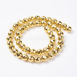 Non magnetici fili di perline di ematite sintetico&nbsp;G-P262-25-8mm-G