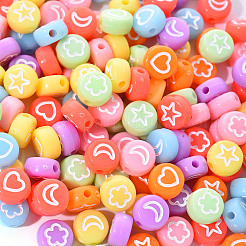 Непрозрачные акриловые бусины&nbsp;MACR-YW0001-18E