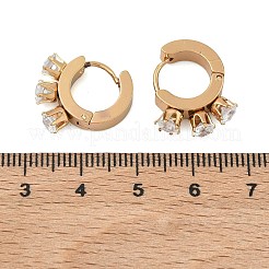 Pendientes de aro de acero inoxidable 201&nbsp;EJEW-D354-15G
