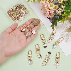 Подвески из эмали из сплава совы&nbsp;HJEW-PH01917