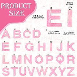 26 шт. 26-х стилевые подвески из светящейся смолы&nbsp;RESI-YW0003-42