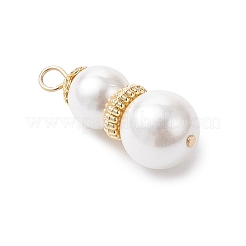 Подвески из белого круглого жемчуга PALLOY-JF04378