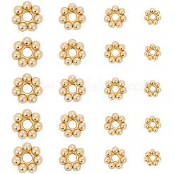 80 шт. 4 стиля 304 нержавеющая сталь разделительные бусины&nbsp;STAS-BBC0008-28G