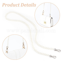 2 шт. 2 стильных ручки для сумки из АБС-пластика с имитацией жемчуга FIND-WR0006-64