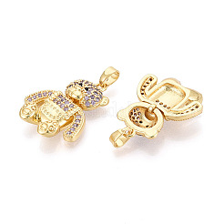 Латунные микро проложить кубического циркония подвески&nbsp;KK-P336-02B-G