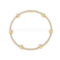 Bracelets en laiton micro pavé de zircons cubiques transparents pour femmes&nbsp;BJEW-M047-02G