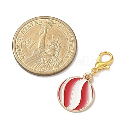 4 шт. 4 стиля подвески из сплава и эмали на рождественскую тематику HJEW-JM04056