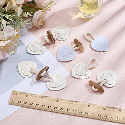 12 шт. пряжка из смолы и искусственной кожи&nbsp;AJEW-PH0006-49A-01