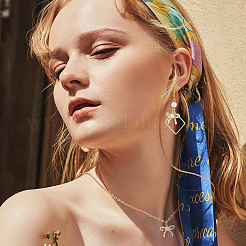 10шт стойка из латуни с подвесками из АБС-пластика KK-UN0004-98