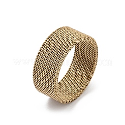 201 перстень из нержавеющей стали RJEW-H242-01D-G