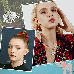 40 шт. подвеска в тибетском стиле из сплава с кабошонами в 2 стилях&nbsp;FIND-PH0004-86