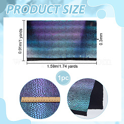 1 mètre de tissu à écailles de poisson en polyester&nbsp;DIY-PH0036-68