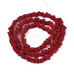 Нити из матовых непрозрачных стеклянных бусин&nbsp;LS-GLAA-N017-4mm-15