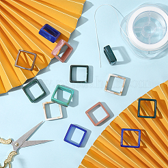 80шт. 8-х цветная акриловая рамка для бусин OACR-ME0001-17