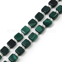 Природного малахита бисер нитей G-L630-A01-7x7mm