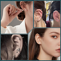 50шт ушные гайки из нержавеющей стали&nbsp;STAS-BBC0006-41