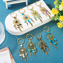 10 шт. 5 стиля: натуральный тигровый глаз KEYC-TA00036