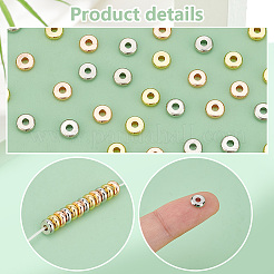 150шт 3 цвета латунные дистанционные бусины&nbsp;KK-PH0006-57