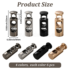 24 шт. 4-х цветные литые карточные замки&nbsp;FIND-GF0008-49