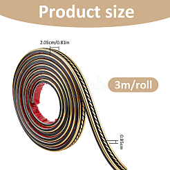 PVC selbstklebende flexible Formleiste&nbsp;DIY-WH0591-623B