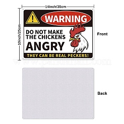 Уф-защищенный и водонепроницаемый алюминиевый предупреждающие знаки AJEW-WH0111-H10