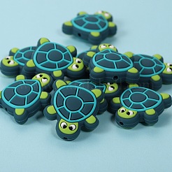 10шт силиконовые бусины в виде черепахи из мультфильма JX710A