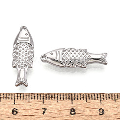 Подвески в виде рыбок из нержавеющей стали 304&nbsp;STAS-T069-10P