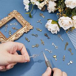 150pcs 15 pendentifs en alliage de style tibétain&nbsp;FIND-FH0010-90