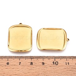 Оправы для подвесок из нержавеющей стали 304 в виде кабошонов STAS-T067-15G