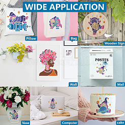 1 набор трафаретов для рисования в стиле гнома-космонавта DIY-MA0004-56