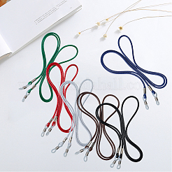 6 шт. 6-х цветные вощеные шнуры для очков&nbsp;AJEW-CN0004-79B