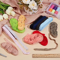 60м 12-х цветный плоский складной нейлоновый эластичный шнур OCOR-PH0004-19A