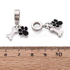 Legierung Emaille europäische baumeln Charms&nbsp;FIND-Q121-01D-P