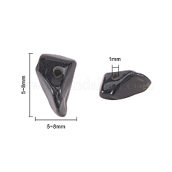 Природные обсидиана чип шарик нити G-CJ0001-08