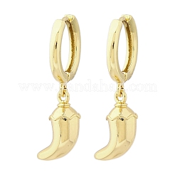 Серьги-кольца из латуни цвета чили EJEW-Q015-17G