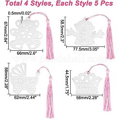 20 шт. 4-х стилевые закладки из нержавеющей стали OFST-CA0001-02B