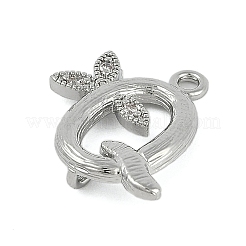 Латунные хрустальные стразы буквы звенья соединительные подвески KK-S395-06P-Q