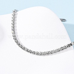 Браслеты-цепочки из нержавеющей стали 304 со стразами для женщин BJEW-G753-01P-03